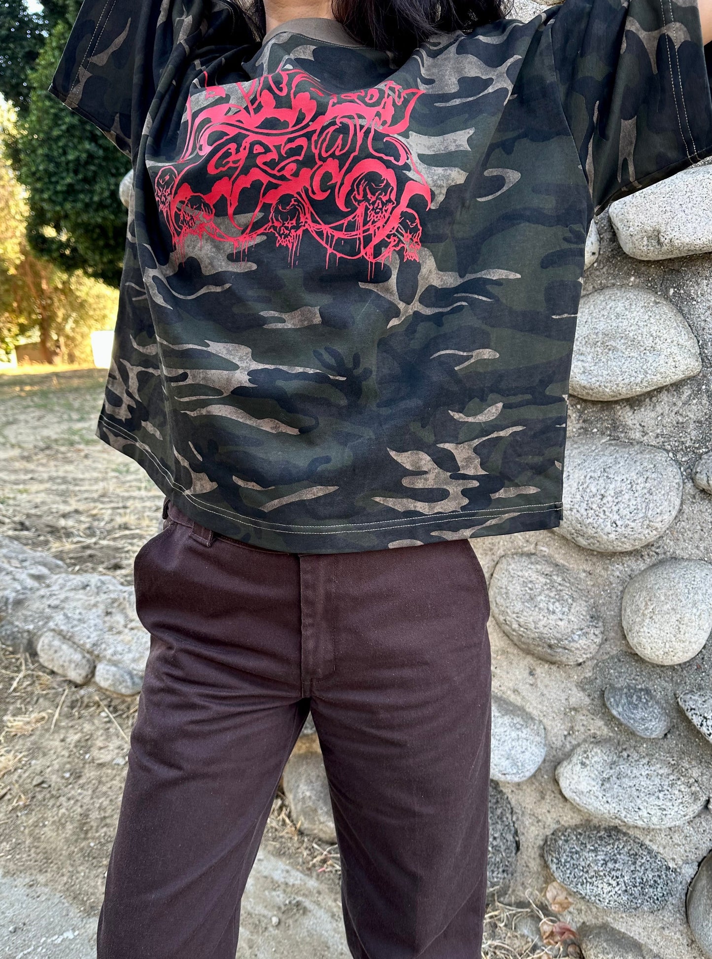 Camo Logo Tee (Boxy+Cropped Fit) *PREORDER*