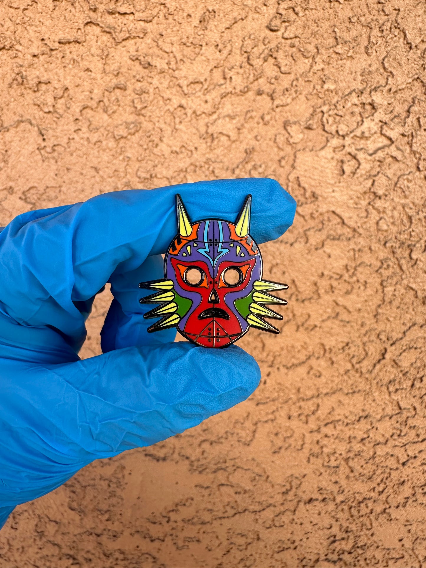 Majora’s Lucha Mask Enamel Pin