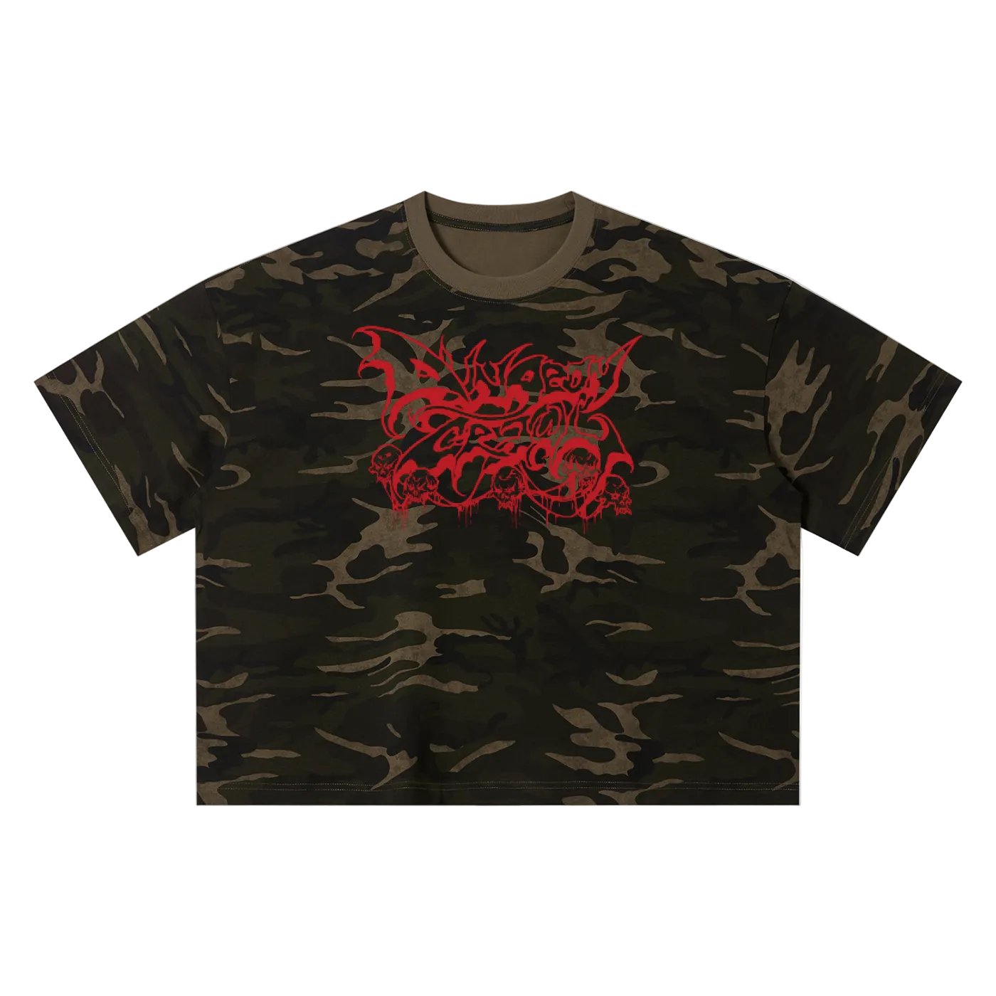 Camo Logo Tee (Boxy+Cropped Fit) *PREORDER*