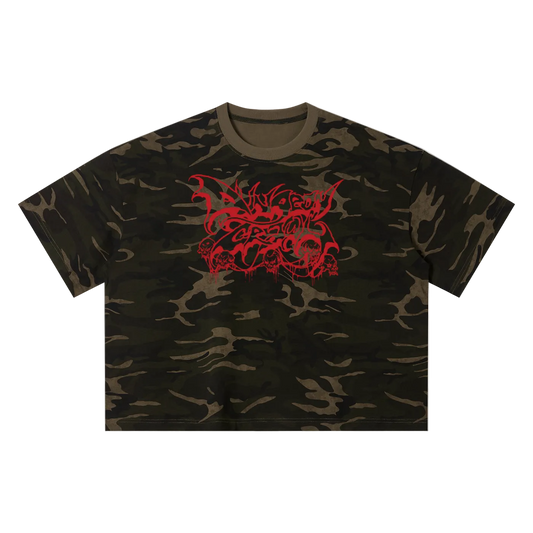 Camo Logo Tee (Boxy+Cropped Fit) *PREORDER*
